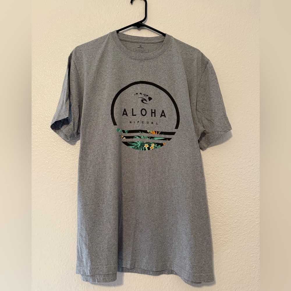 Rip Curl Gray Aloha Short Sleeve Tee